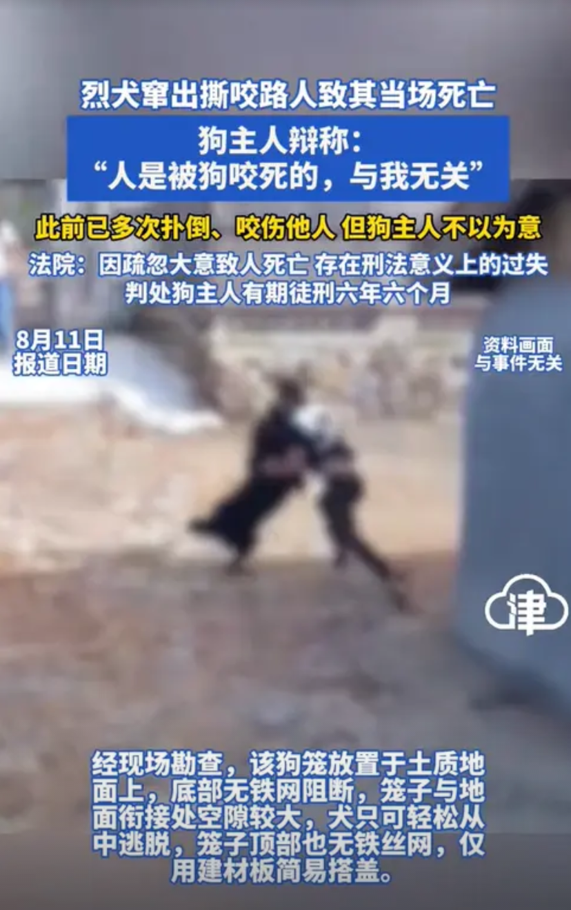 河南，一男子饲养了三头大型烈性犬，谁知其中一头犬竟突然冲向村民，并咬住了村民的脖