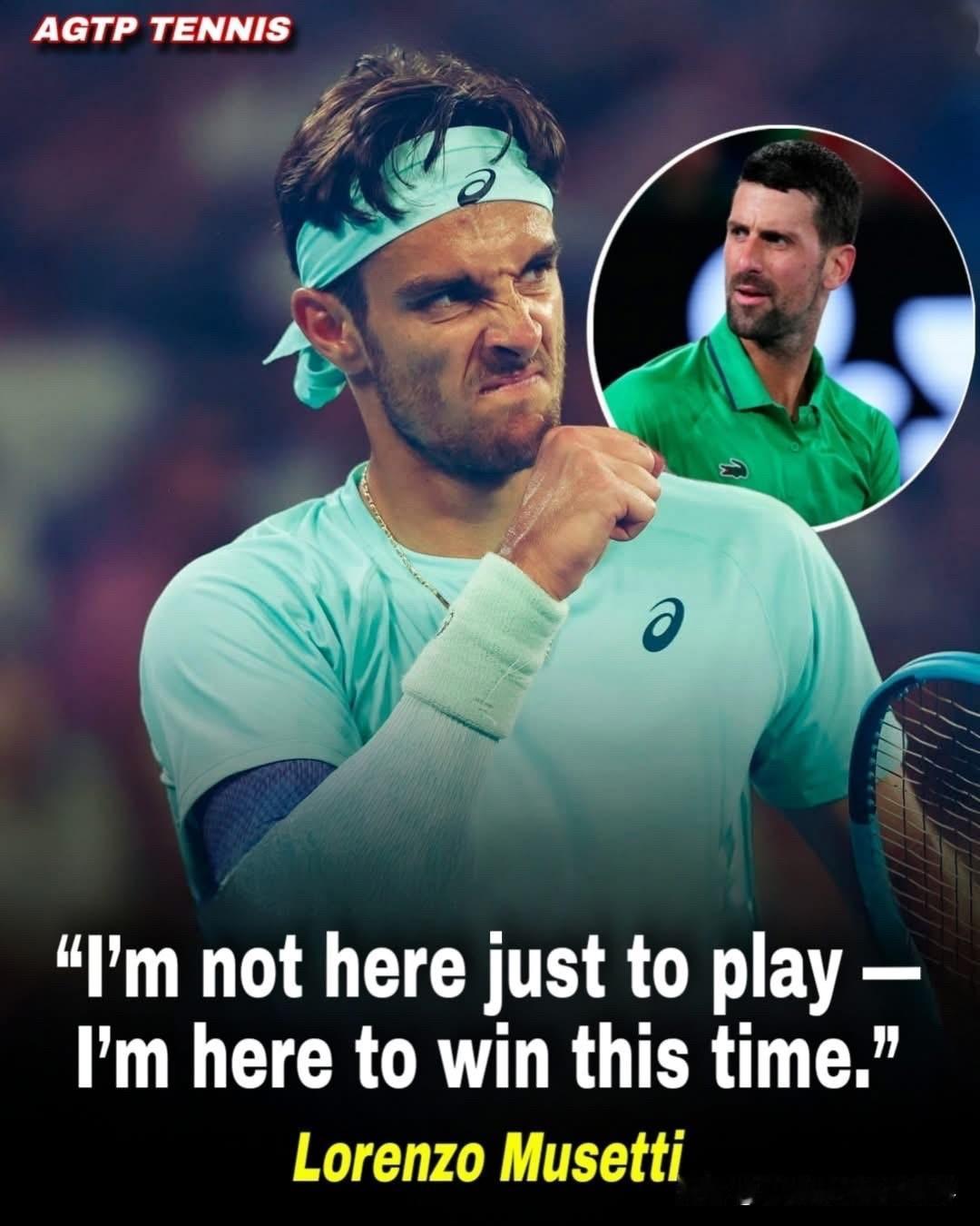 穆塞蒂：我来这里不仅仅是为了比赛，这次我是来赢的！穆塞蒂信心满满，他表示这