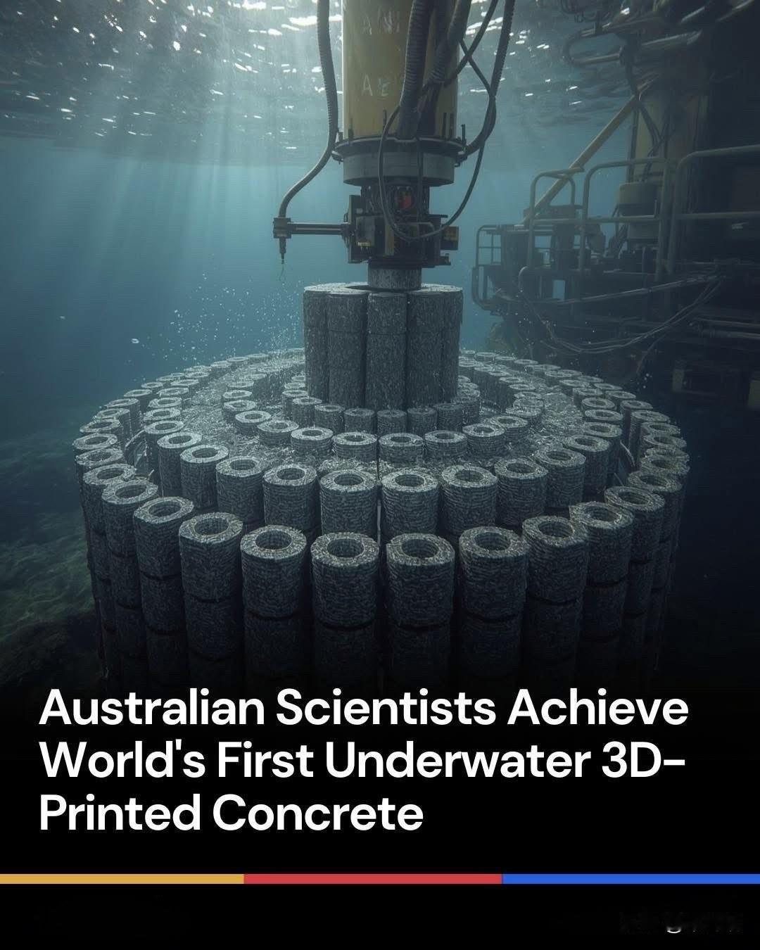 澳大利亚研究人员最近开发出了全球首个无需化学添加剂的下水3D混凝土打印系统。