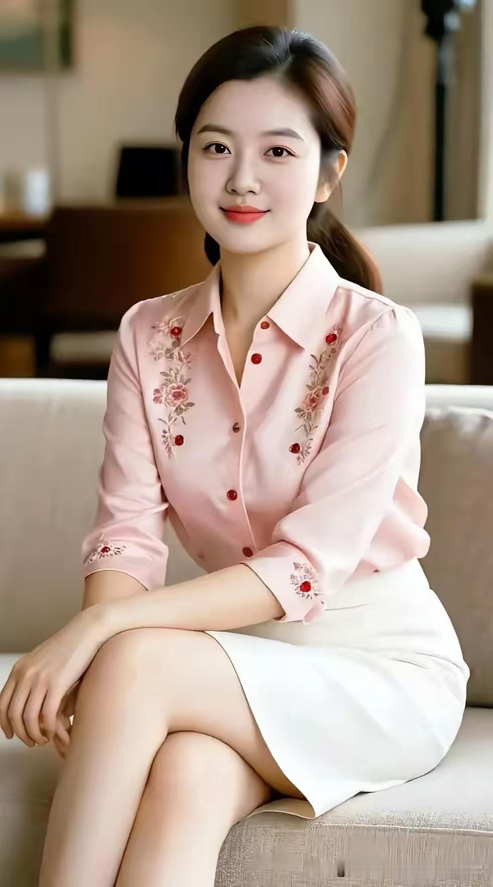 四块玉·初夏轻妍夏风柔，衣衫瘦，浅淡娉婷自风流。天然身段无俗垢，态自悠，