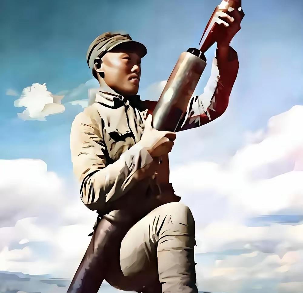 1945年，正在山上休整的迫击炮手陈宝柳，偶然望见三十多名日军伴着几名女子在山下