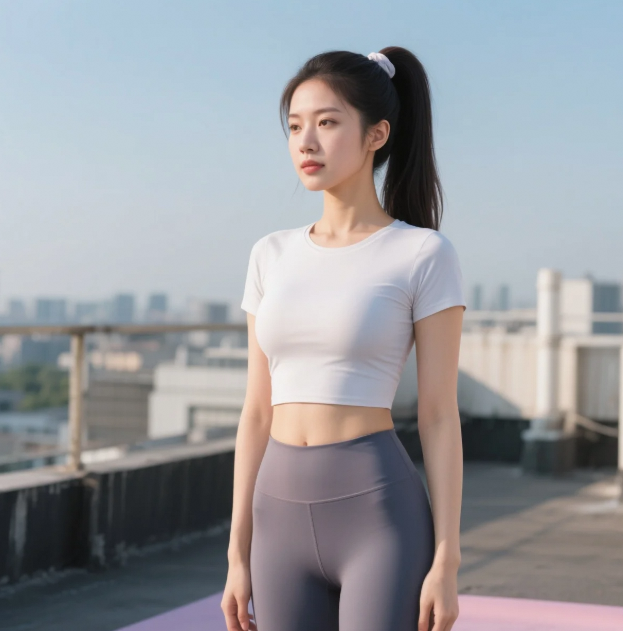 火辣少妇塑形瑜伽，紧身服下曲线太吸睛