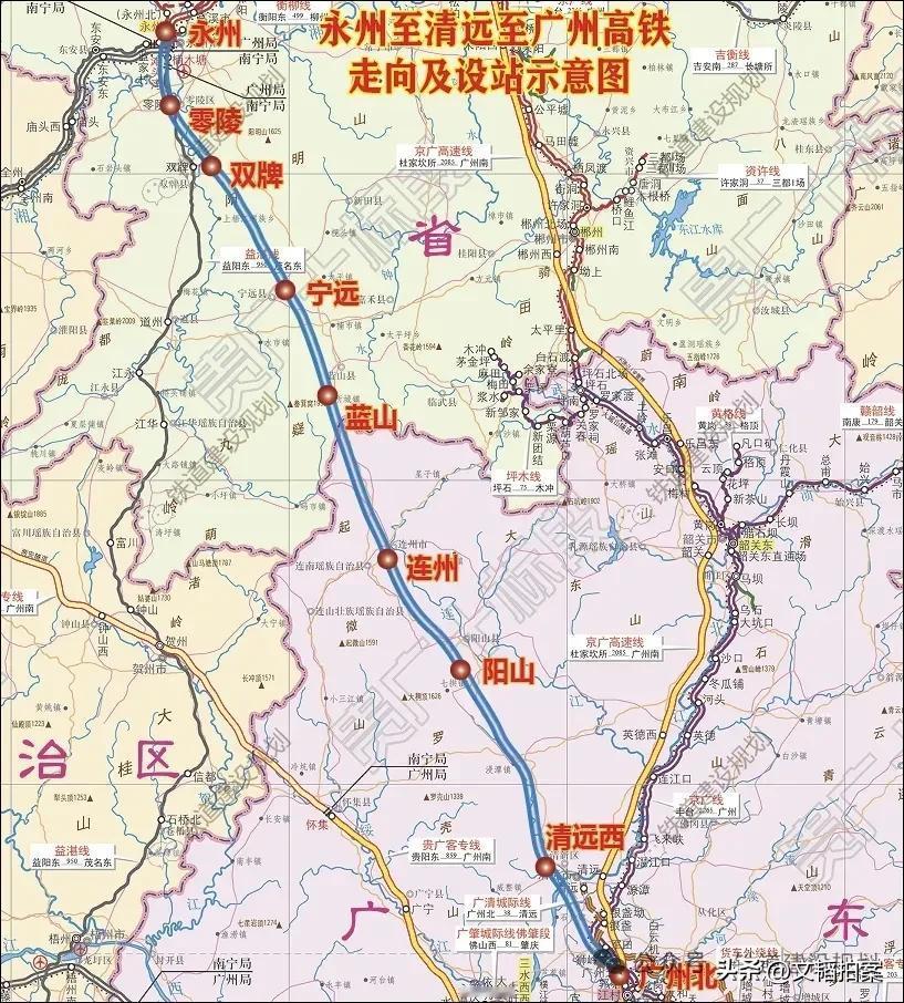 广清永高铁线路太笔直了，和近年来那些弯到姥姥家的高铁线路形成了鲜明对比。我觉得这