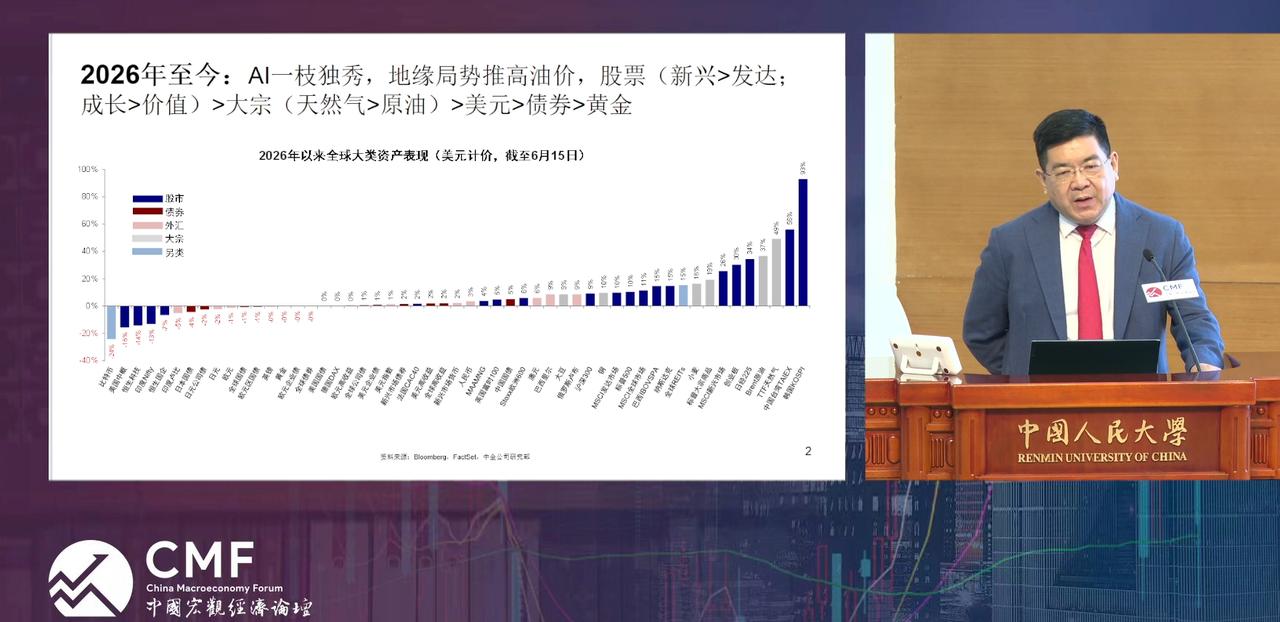 2026年至今，AI一枝独秀！6月27日，在CMF季度论坛上，清华大学五道口