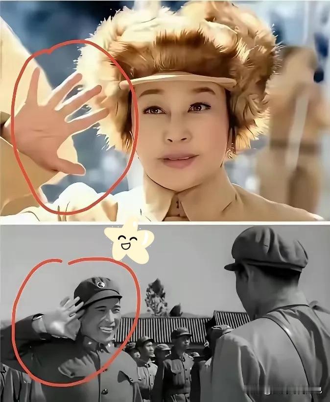 刘晓庆张开五指敬礼被骂“不专业”？旧剧照曝光后，我才发现我们都太急着下结论了！