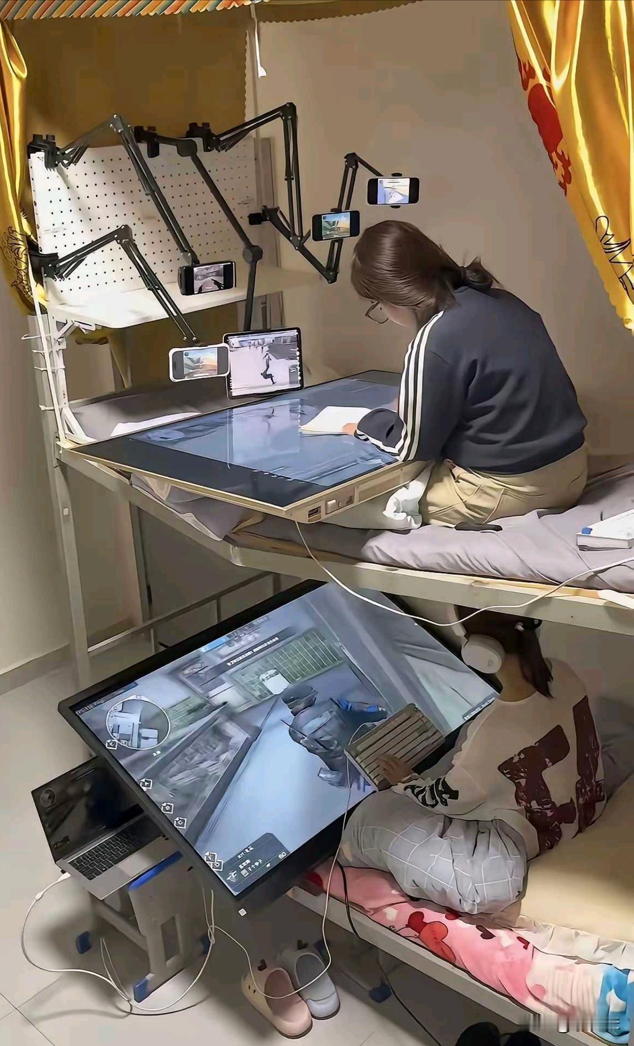 下铺是真的，一点也不怕呀