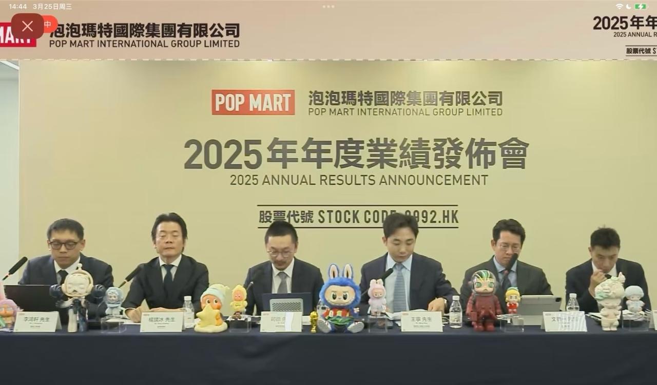 泡泡玛特业绩出炉，数据亮眼！总营收371亿，净利润127亿，毛利率70%。LAB