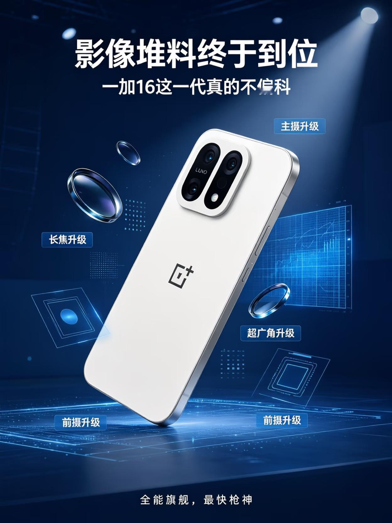 站哥再爆料✔️一加16从“性能”迈向“全能”，影像与续航全面补齐！骁龙8