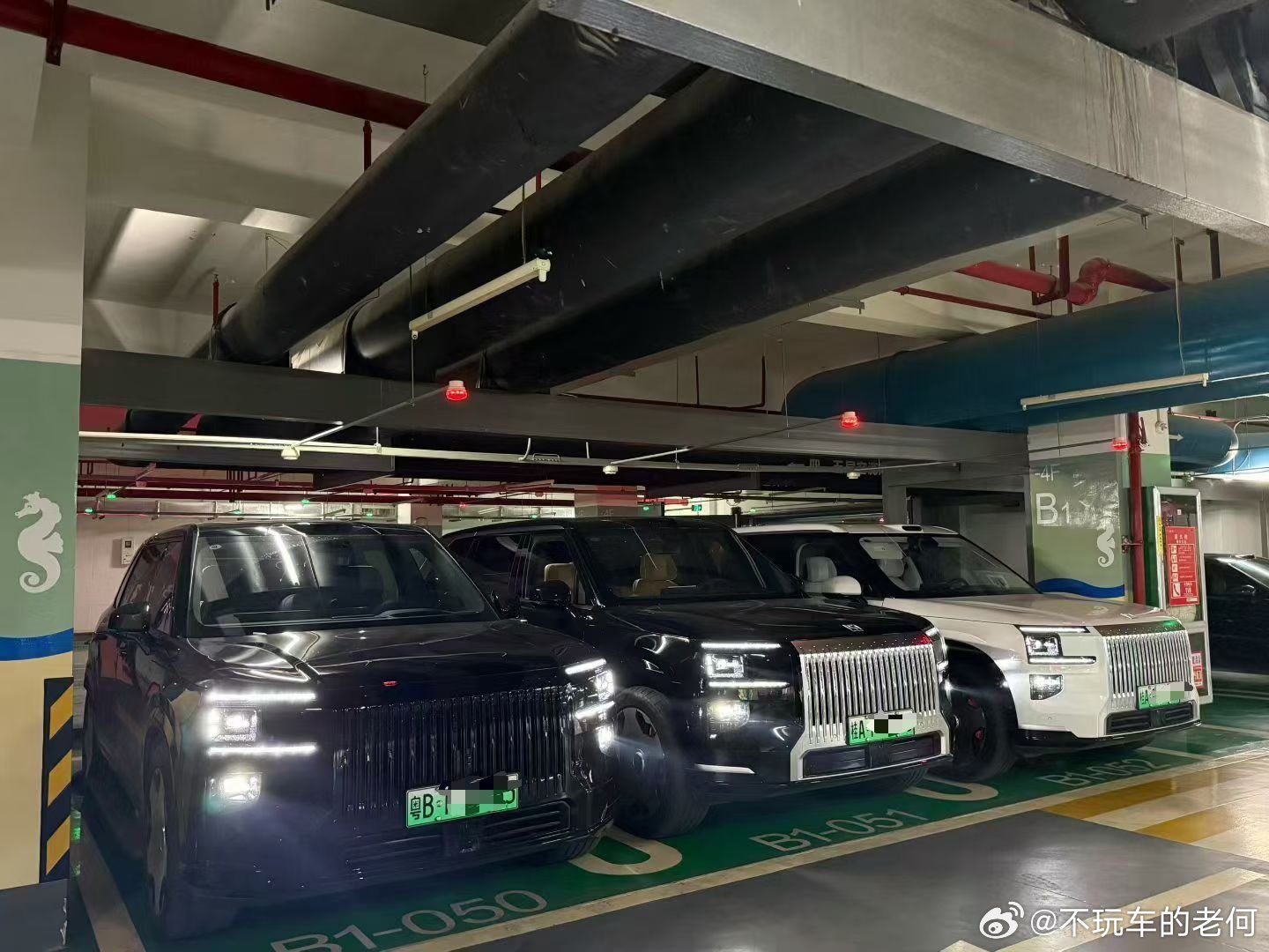 三台极氪9x停在一起的感觉如何？