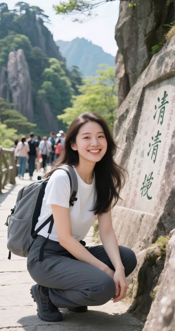 背上行囊踏远方，山川湖海皆入眶