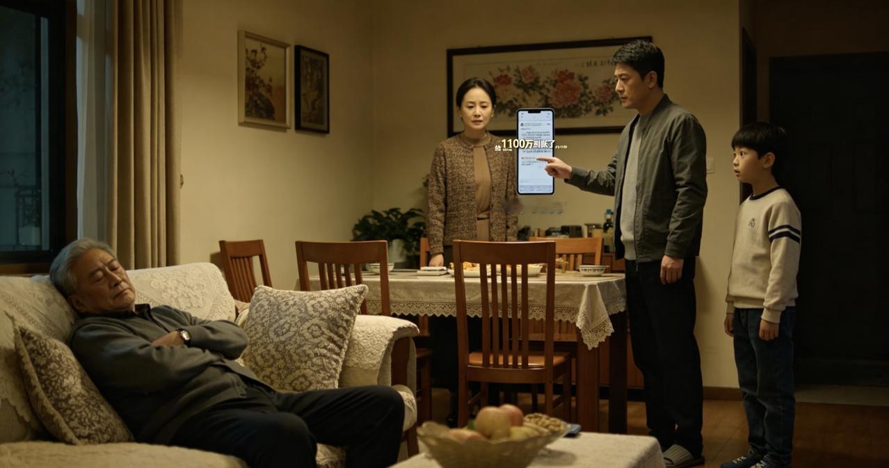 我变卖上海的住房住进儿子家，儿子以为我睡了，对儿媳说：1100万到账了，给我爸在