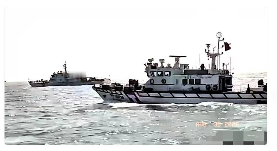 今天上午，厦金海域上演了惊险一幕：大陆四艘海警船在执行例行巡查时，台湾海巡船只