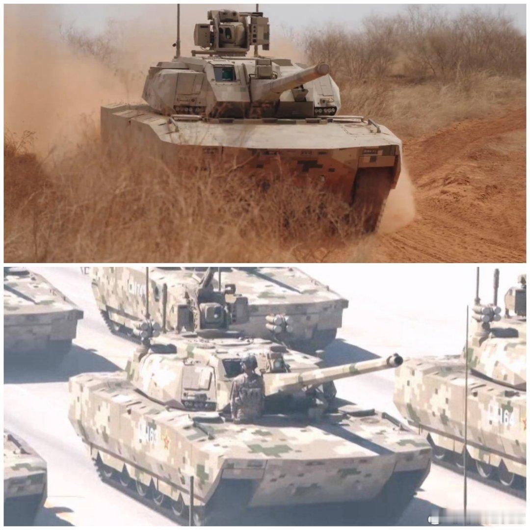 100坦与9.3阅兵时对比。除了APS、副炮和头盔外，基本上完全一致。陆军老大哥