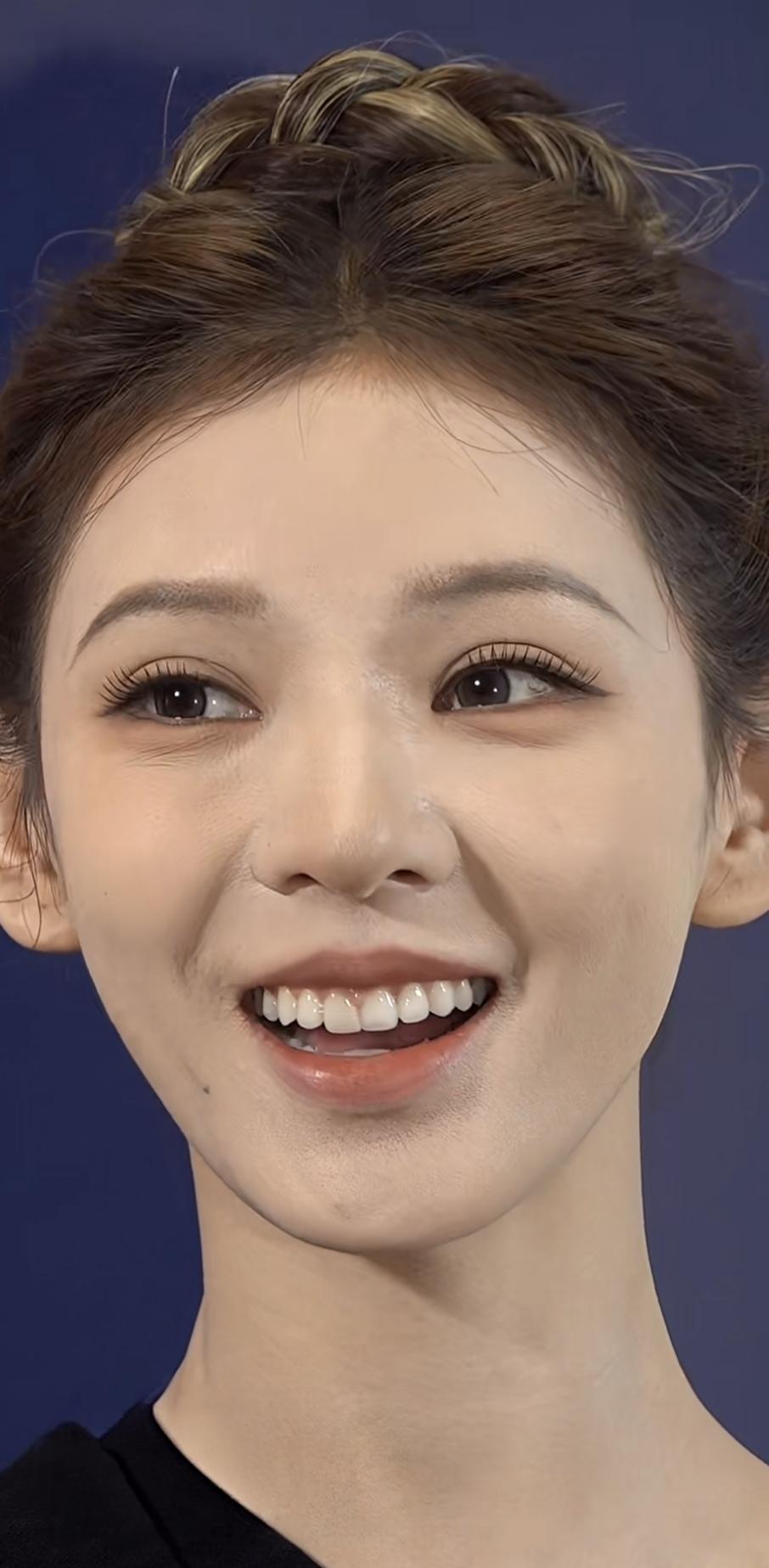 张予曦，无美颜无滤镜的状态。好美啊，感觉比之前见到的她要美的多