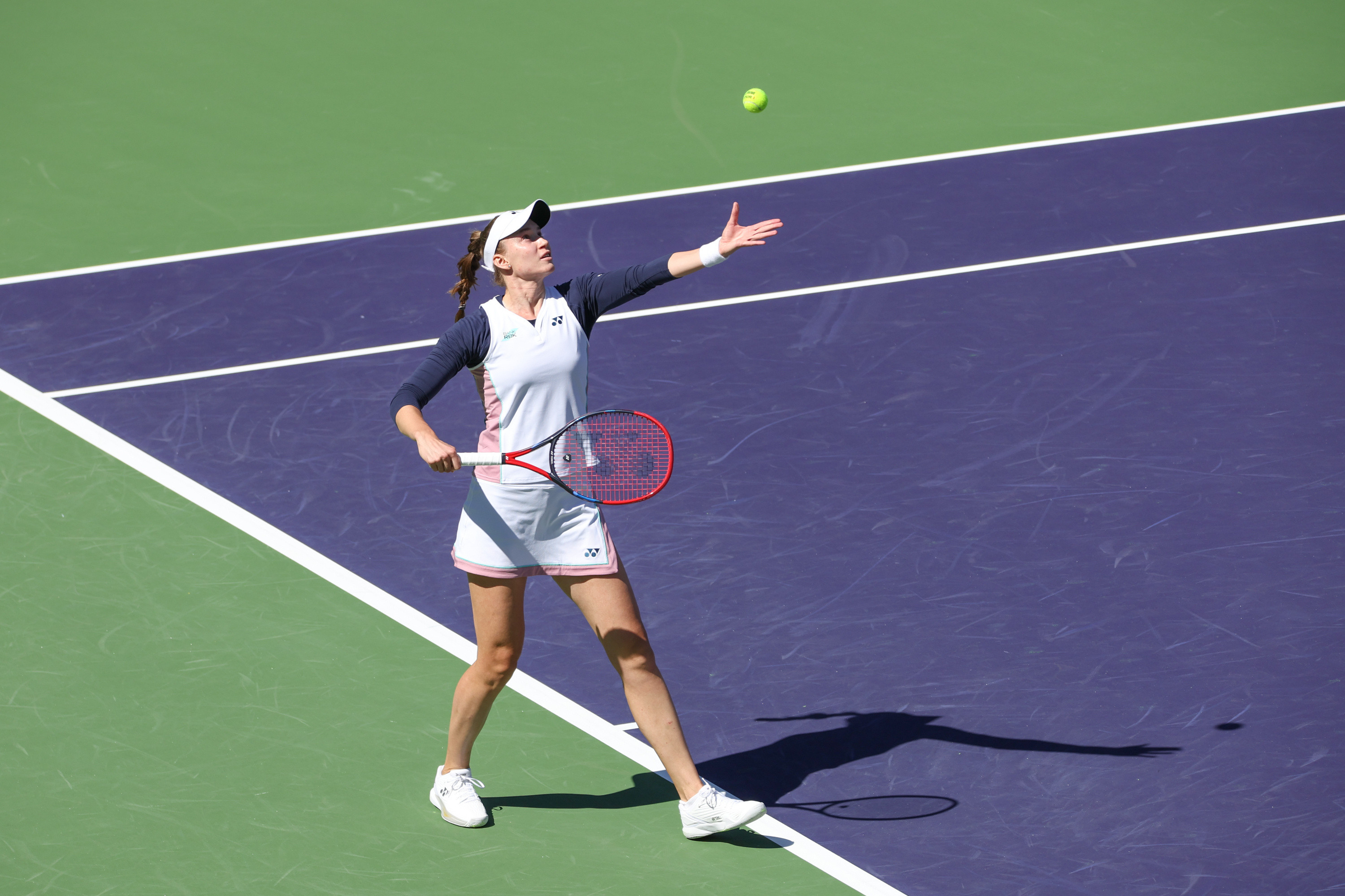 莱巴金娜晋级IW第四轮✅WTA1000印第安维尔斯站第三轮，2023年赛会冠军、