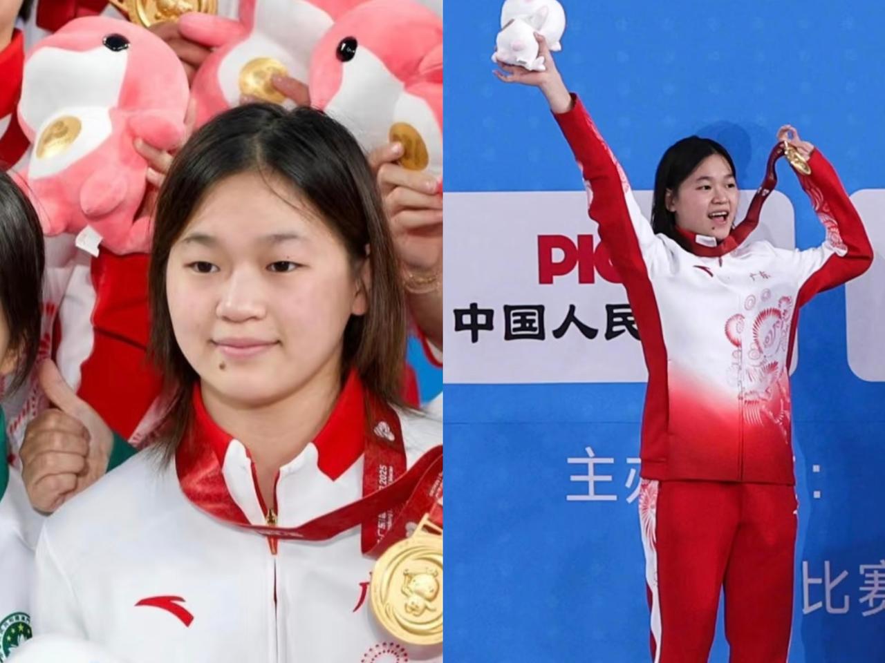 全红婵受伤了，身上贴满膏药，走路都疼痛，比赛还要继续，她用顽强的斗志和不