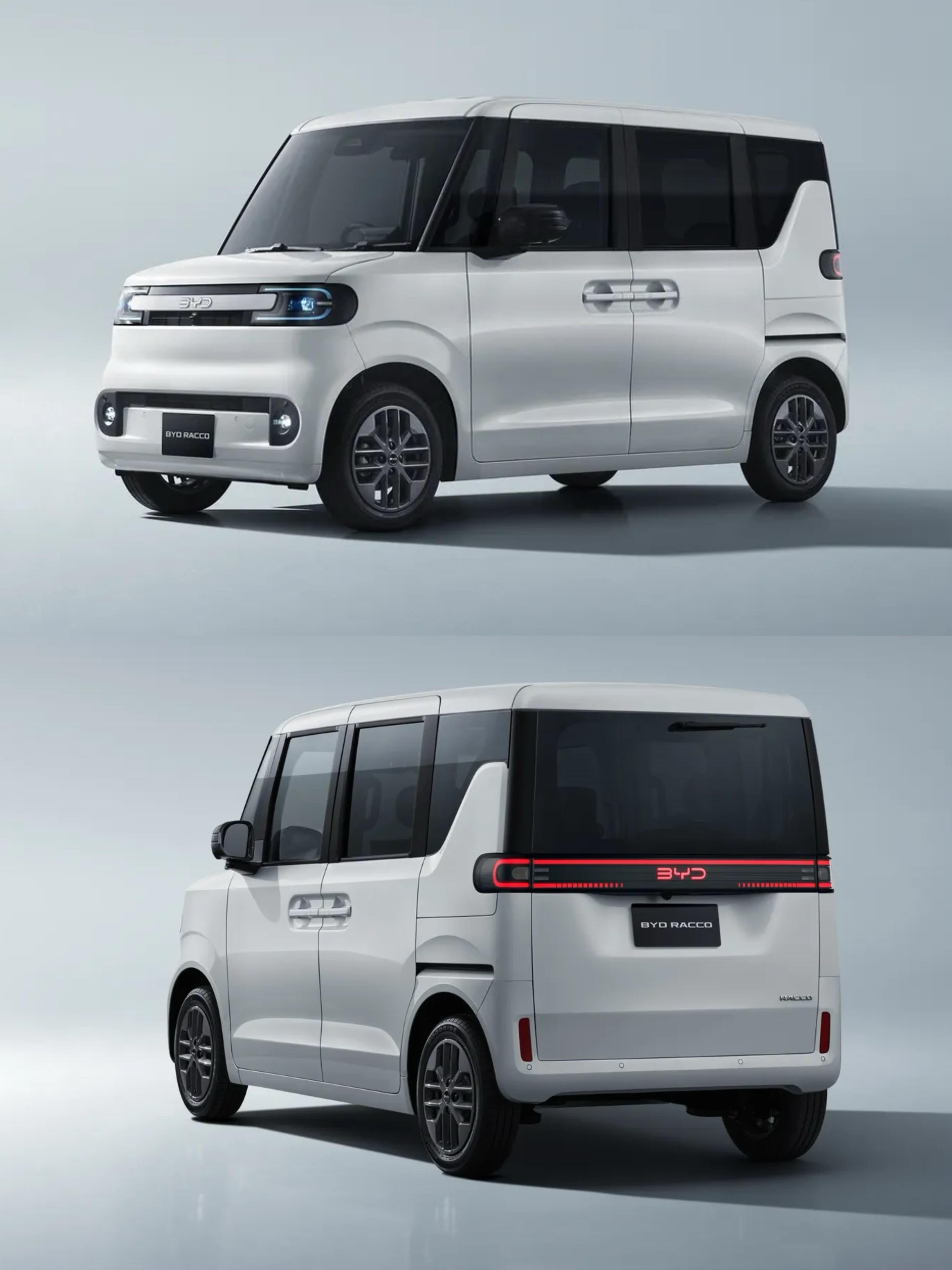 比亚迪首款K-Car来了外观则是典型的K-Car模样方盒子+双A柱+巨