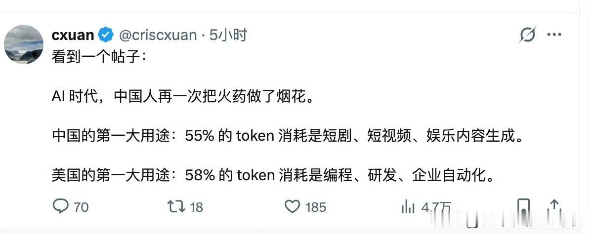 美国那55%的编程是谁消耗的还不好说[doge]