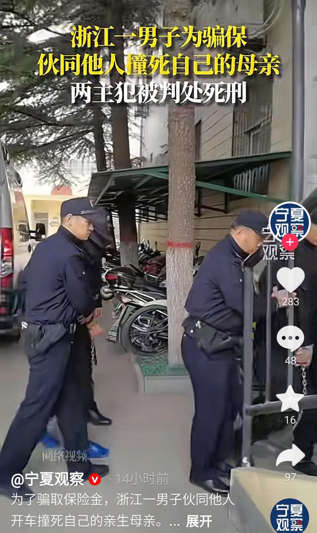 浙江台州,弑母骗保案中,最讽刺的,不是23岁儿子联合外人撞死母亲,也不是父亲知道
