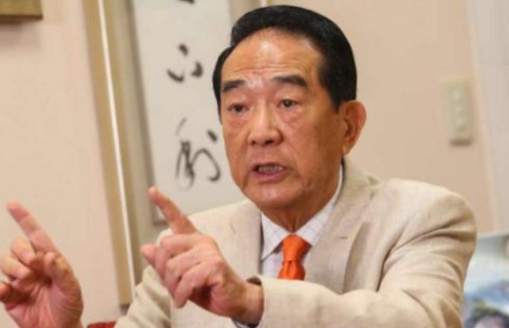 台湾亲民党主席宋楚瑜说：“如果台湾不是大陆的领土，那么满清凭什么将台湾送给日本人