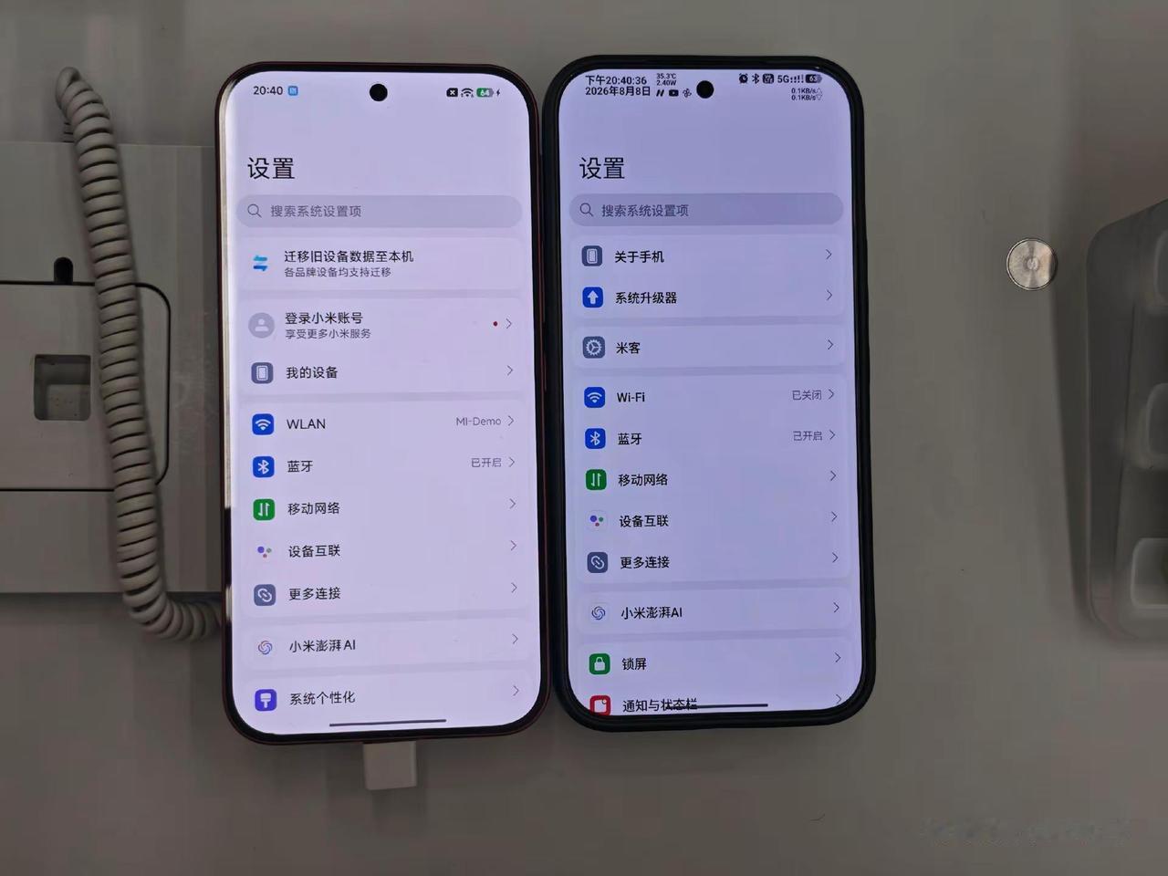线下实拍：红米K100ProMaxVSK90ProMax屏幕对比