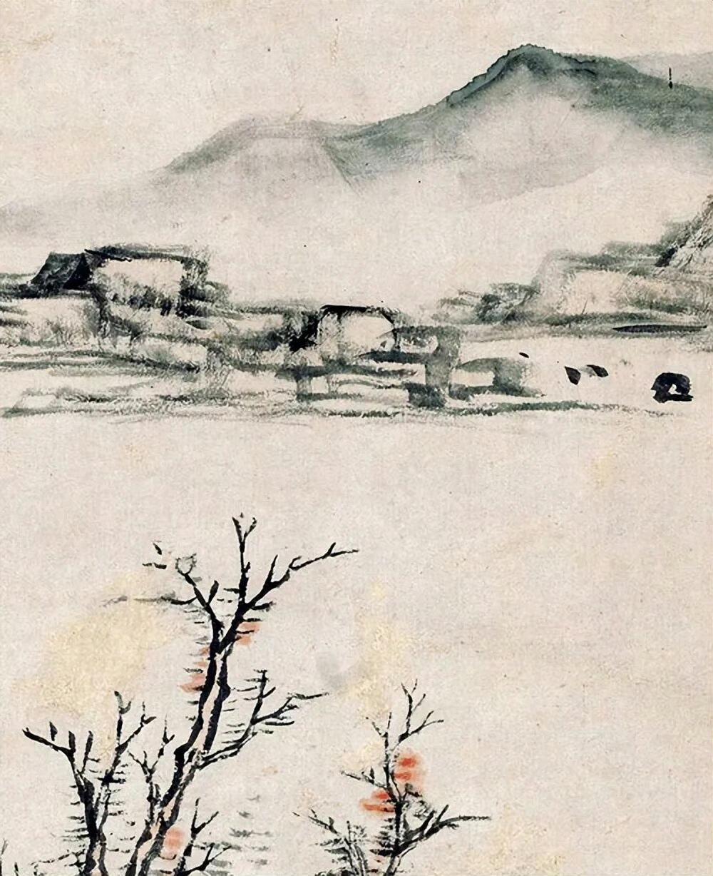 董邦达《秋山雅居》：墨色里的秋日闲趣🍂董邦达笔下的秋山，是裹着暖意的。