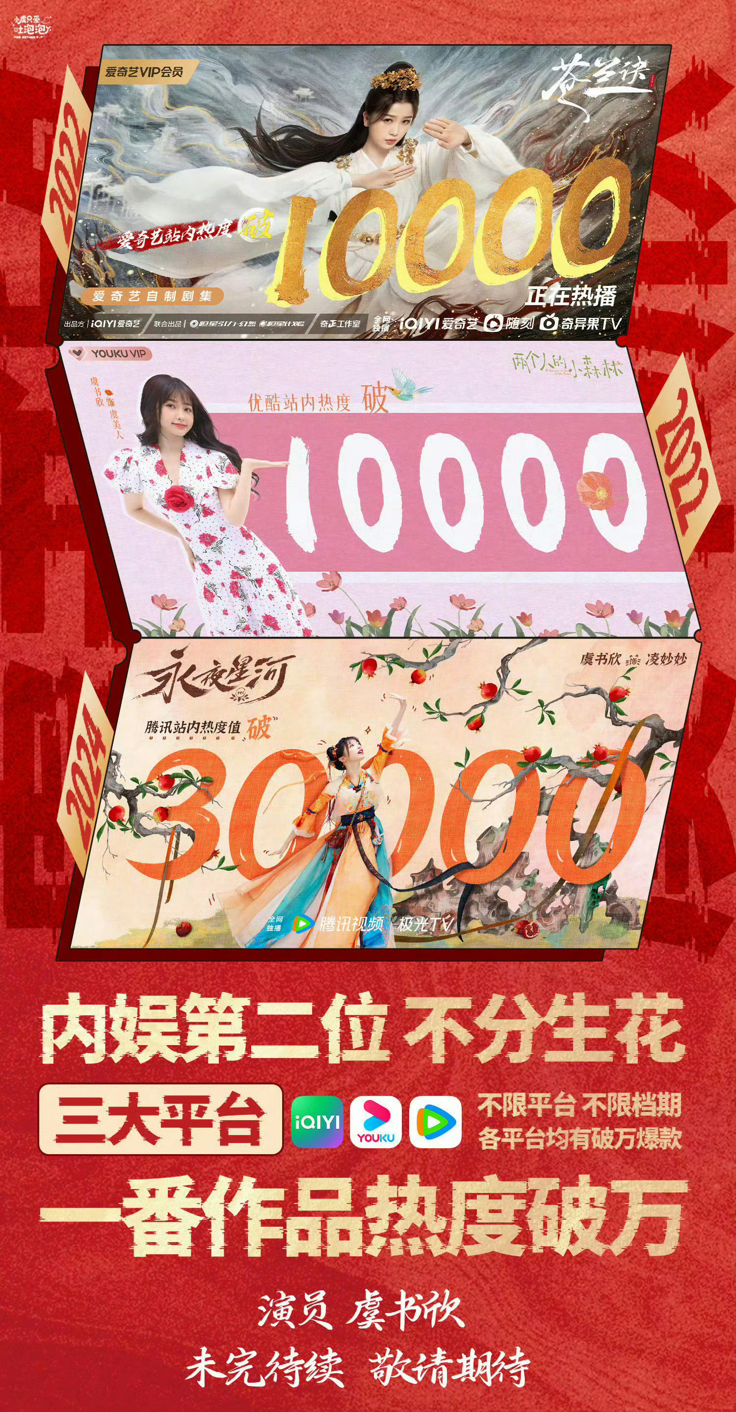 虞书欣和赵露思同剧类型女演员古偶现偶双开花你们觉得谁是951呢？