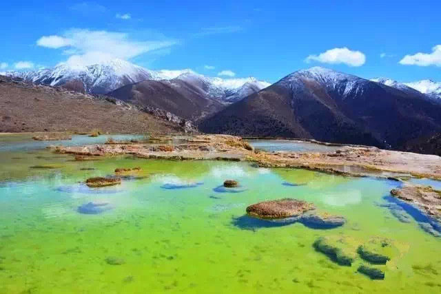 川西·泉华滩，它是比黄龙更仙的所在，这里一步一天堂！​​​​