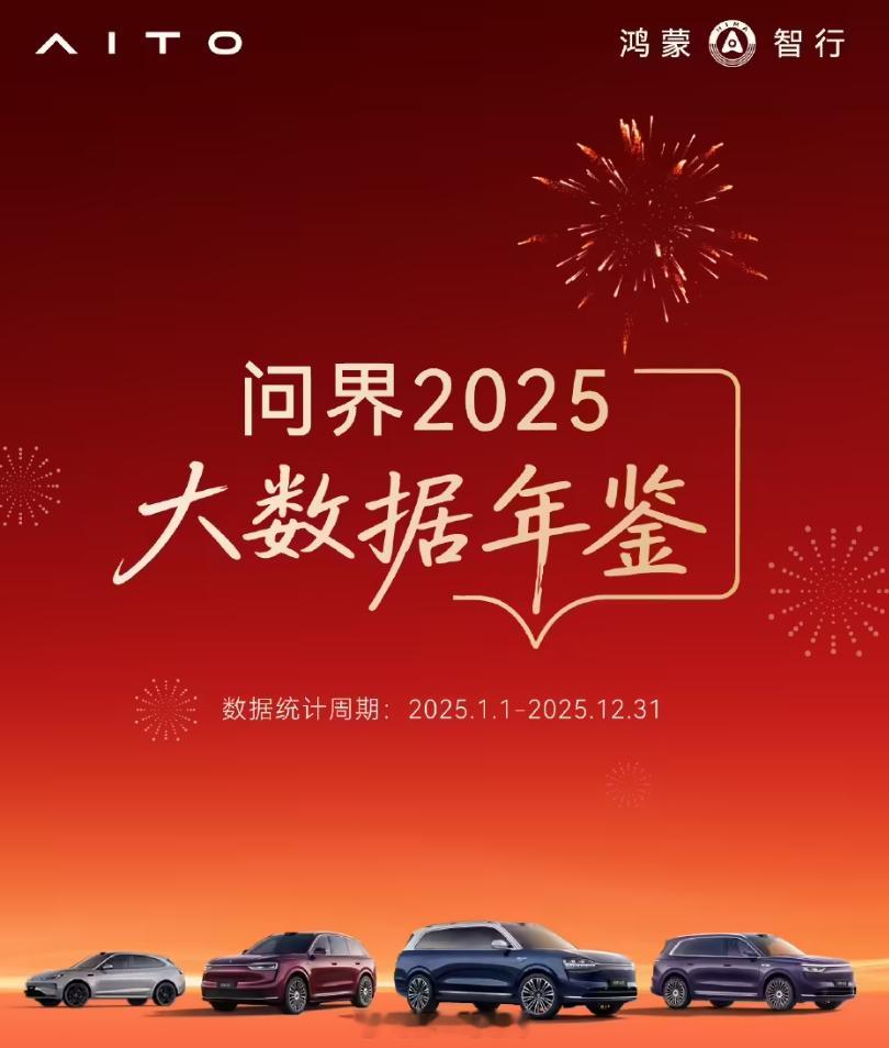 鸿蒙智行问界发布2025年“大数据年鉴”，交出成绩单：累计交付：全系累计交付已