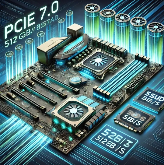 PCIe7.0标准今年将正式推出，传输速度狂飙：：x16通道的单向传输速度每