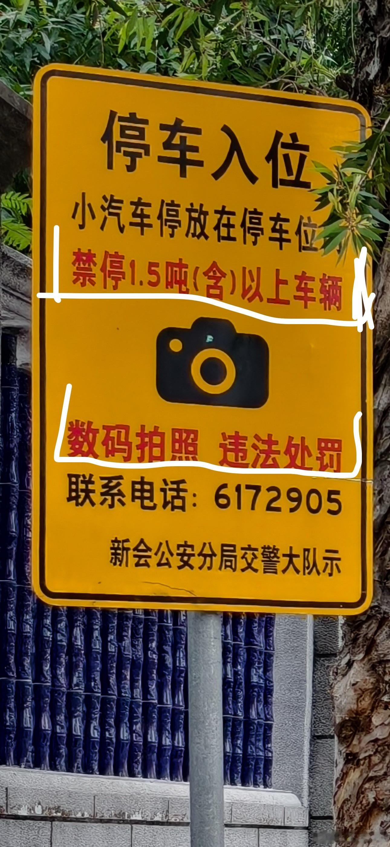 第一次听路边泊位限重……1.5吨这条分界线，绿牌基本能合格了…遇见一辆就可以去电