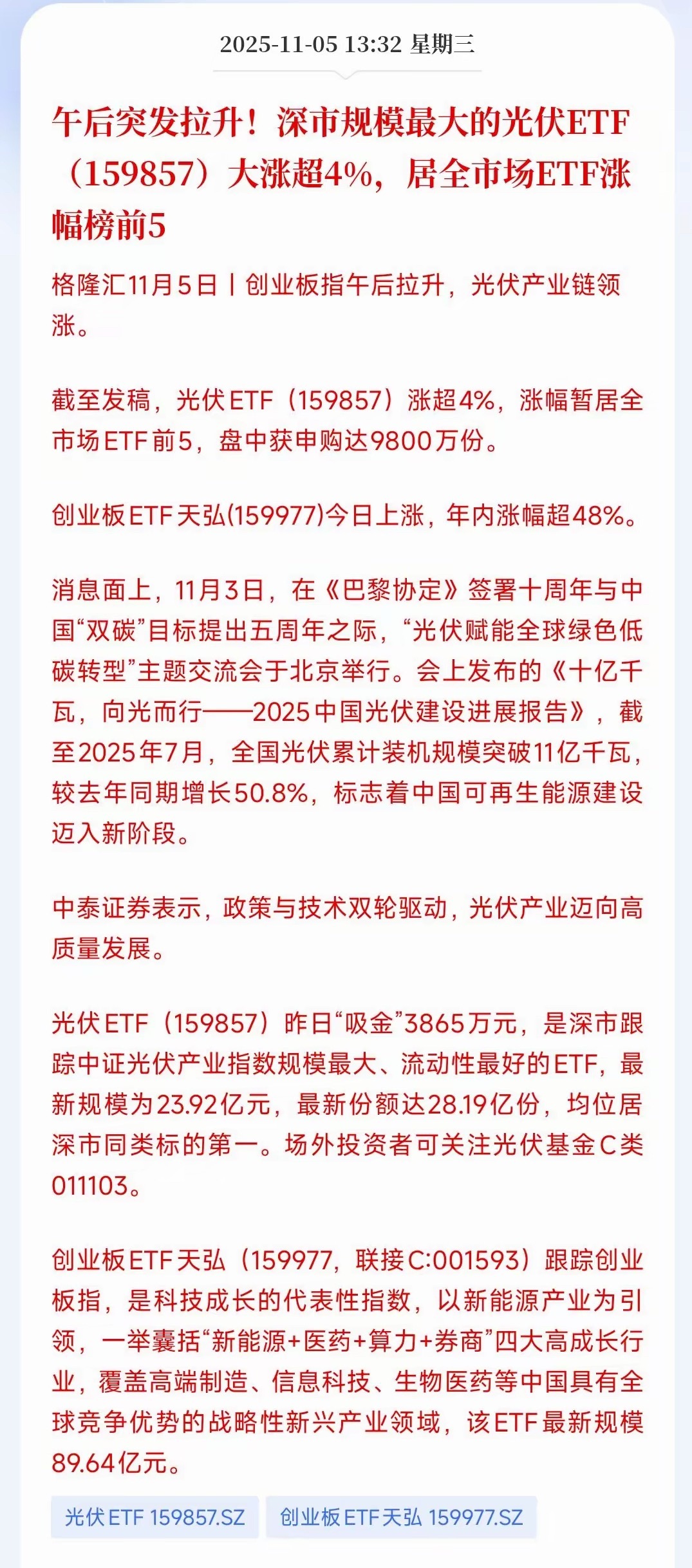 光伏又爆了，终于走出来了反转的走势自从微软爆出因为电力紧张，很多算力芯片无法启用