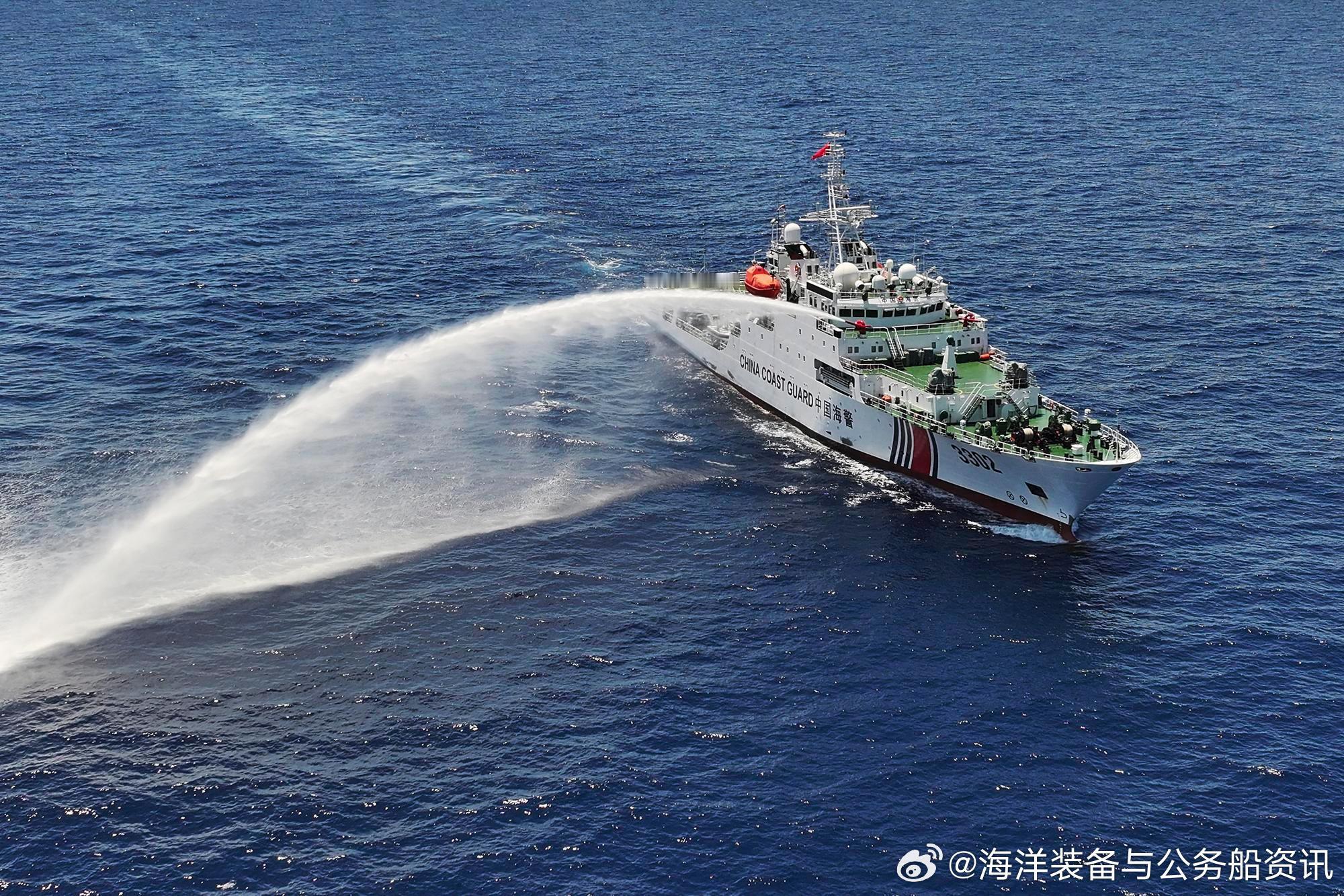 南海维权巡航专项【海警】新华社记者5月12日前后拍摄的一组照片，直属第三局的中