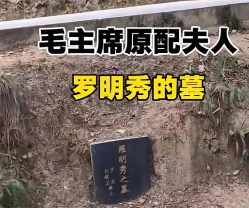 这张照片是毛泽东原配罗明秀的墓地，这处墓地不属于韶山的红色旅游景点，也没经过专门