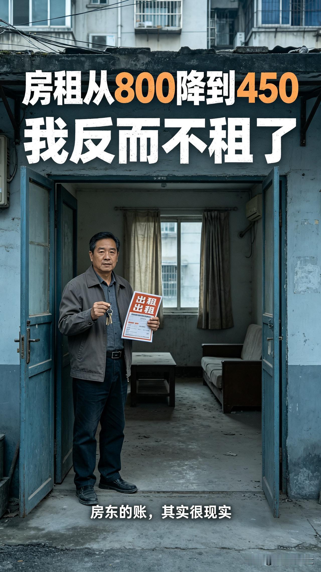 楼市太真实！80平房源租金腰斩，房东直接放弃出租很多人不理解，房租降价明明更