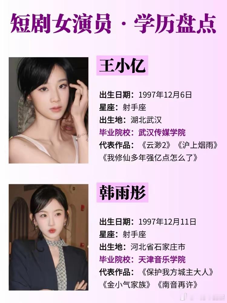 我一直以为短剧女演员都是野路子，没想到她们竟然是正规军的降维打击。北舞毕业的赵夕