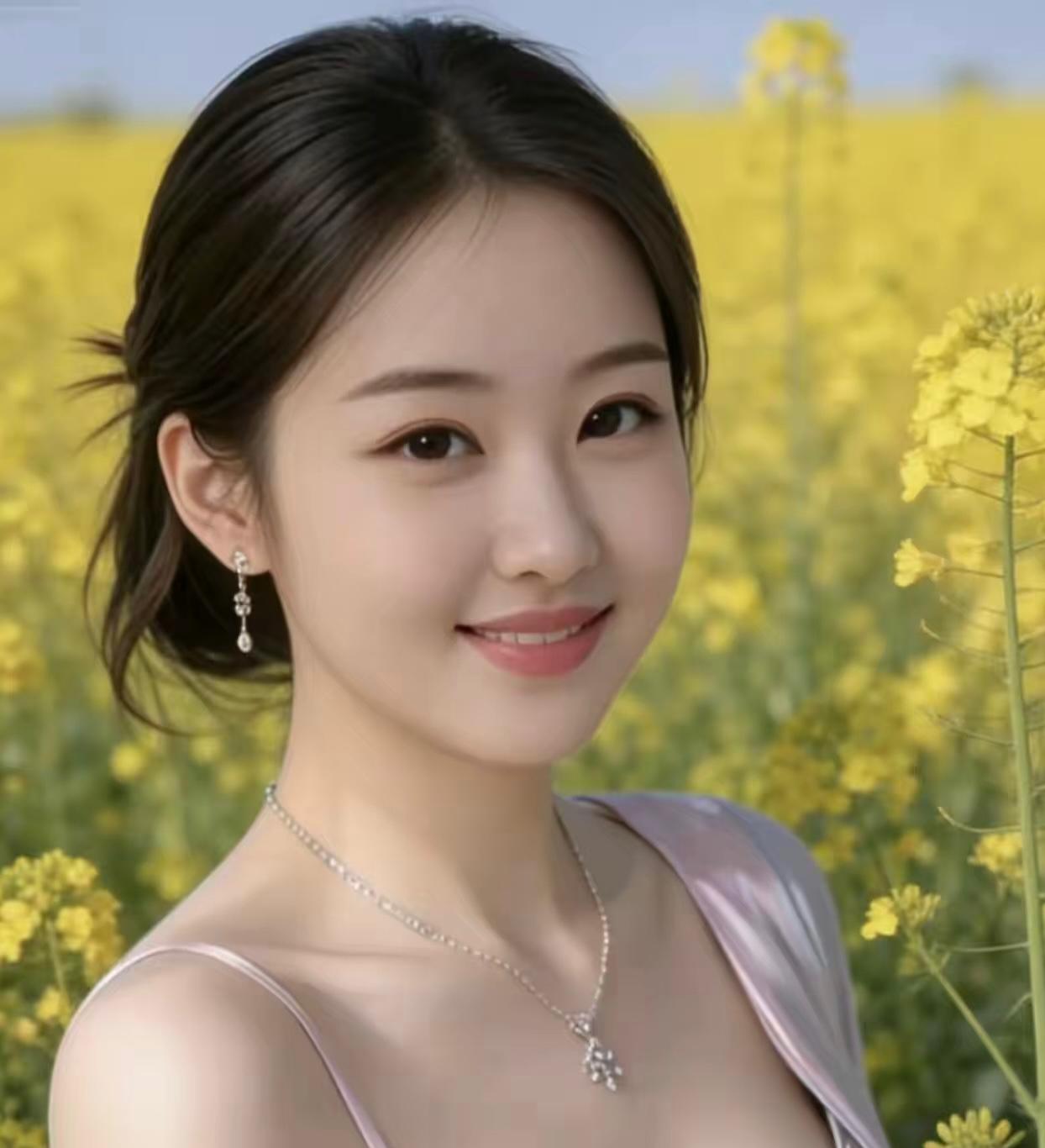 七律·菜花寄意文／红日沃野连阡尽著黄，层漪漾彩沐晴光；丛枝浥露含清