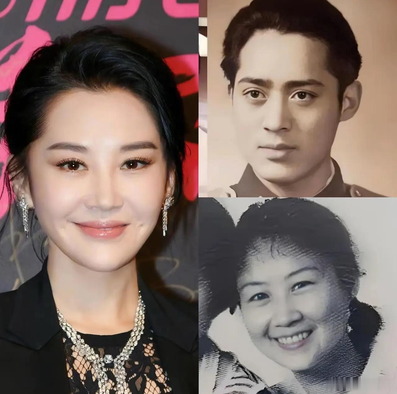 许晴父母颜值太高了吧，她长成这样只能算正常发挥！​​​