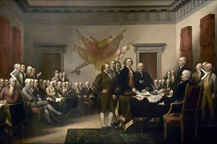 美国冷笑话——《独立宣言》1776年，33岁的托马斯·杰斐逊起草了《独立宣言》