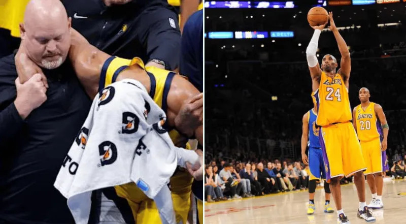 【🏀哈利伯顿：我受伤后根本无法走路，但科比还罚了球真不可思议】步行者后卫泰雷斯