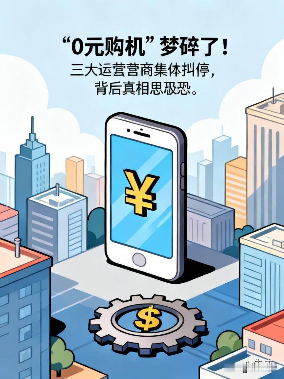 你的“0元购机”梦碎了！三大运营商集体叫停，背后真相细思极恐“恭喜您，办