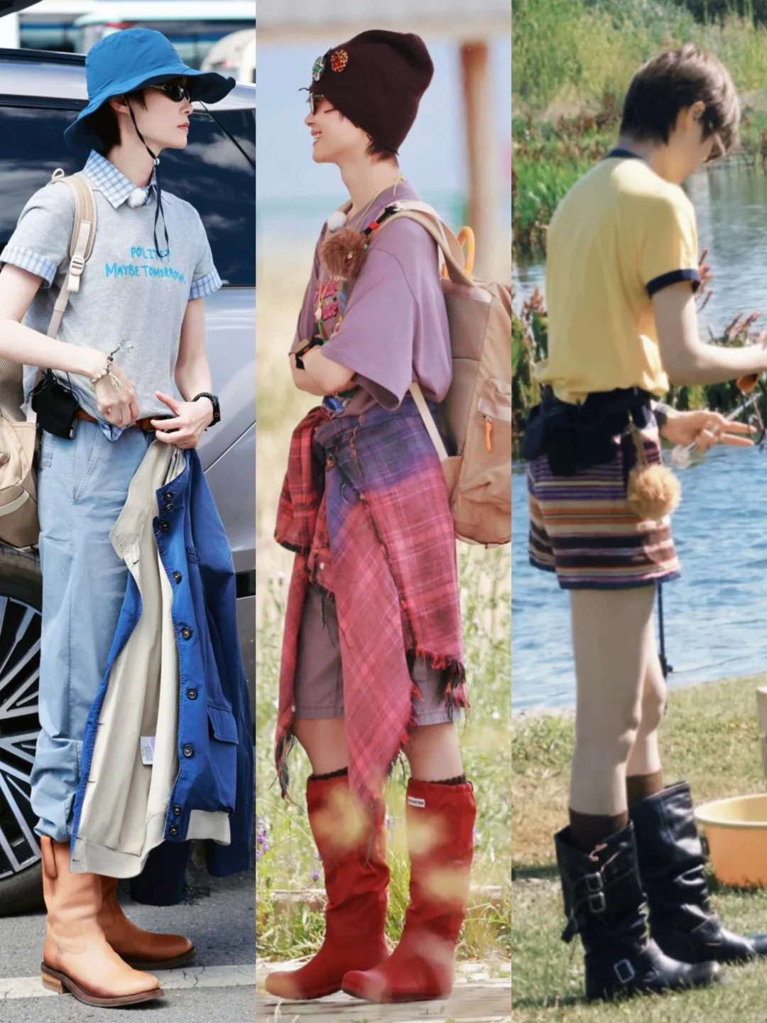 李宇春旅综9套穿搭🥵这身材斩男又斩女……