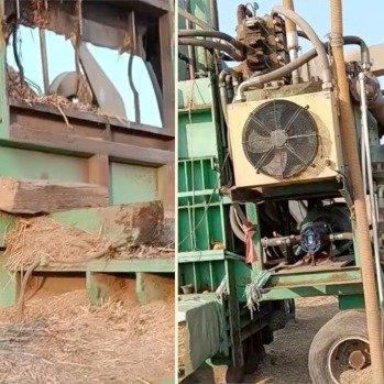 太惨了！11月20日，安徽淮北一男子在草场维修粉碎机时不幸身亡。死者妻子王女士说