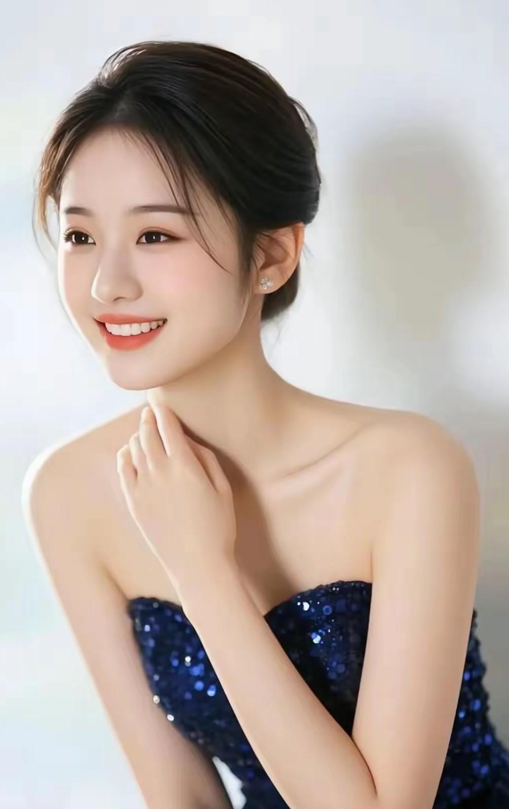 这位小姐姐好漂亮，笑容好甜！