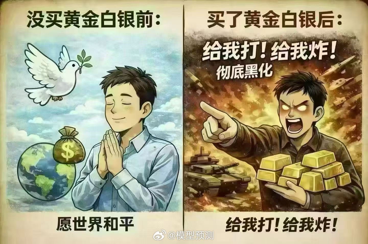 任何时候，都愿世界和平。和持仓无关。