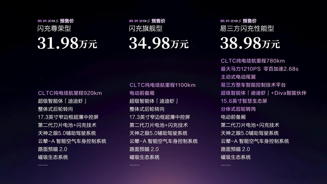 腾势Z9S卖31.98万起，算不算贵？不少朋友第一眼看到31.98万起...