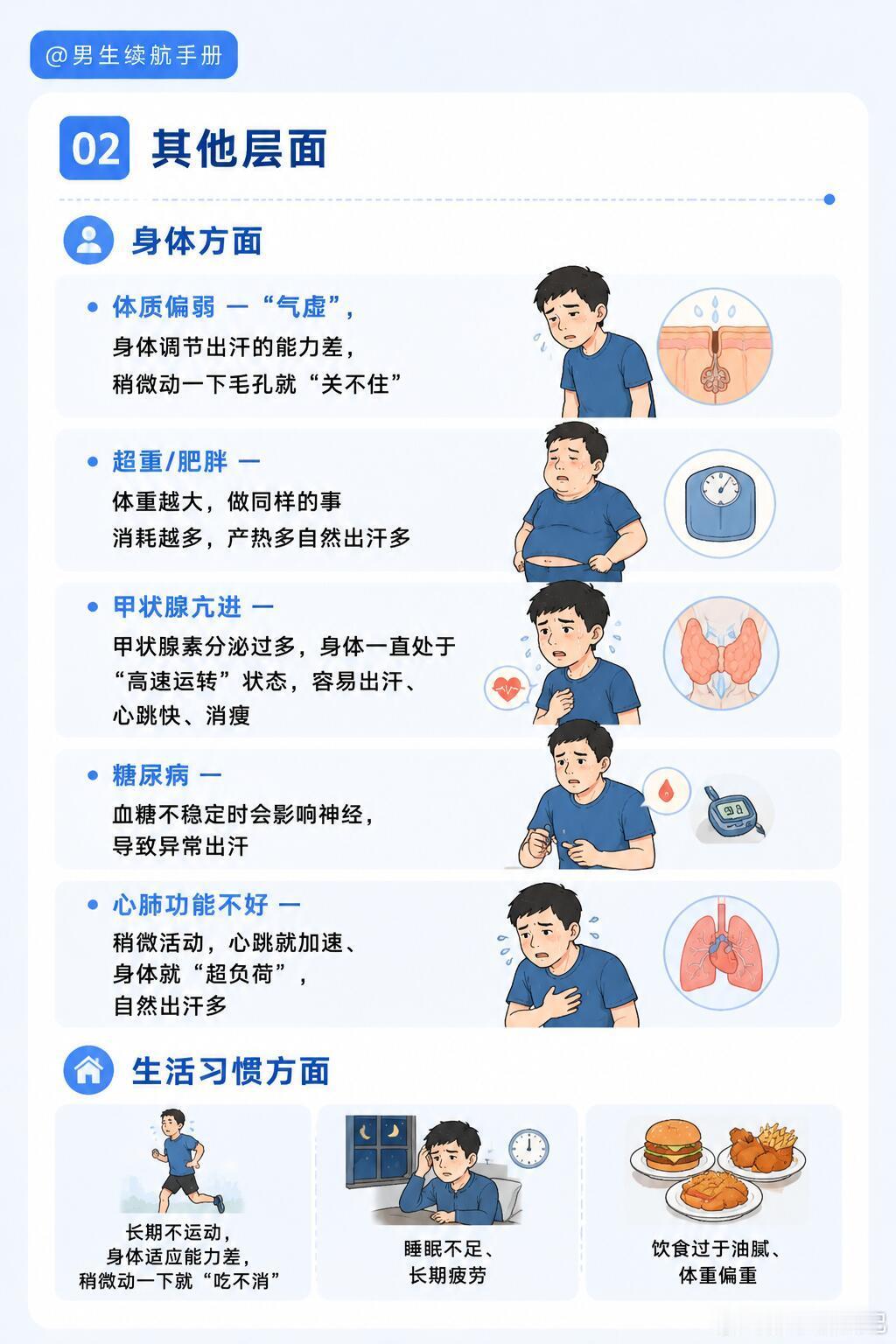 一动就全是汗，什么原因？很多人觉得出汗多是"排毒"，其实出汗本身不排毒——但它确
