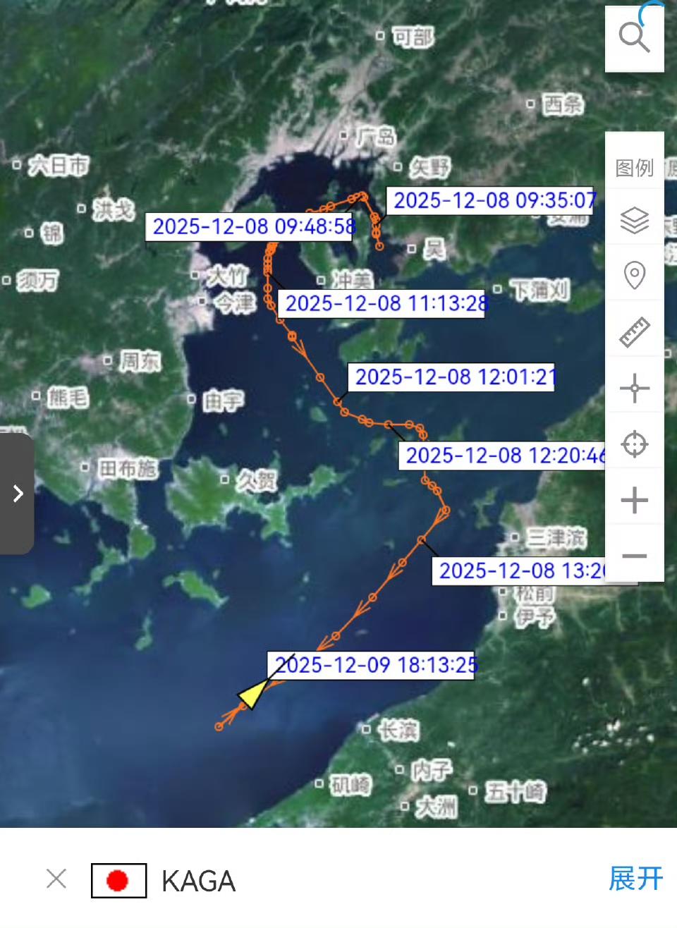 这个“加贺”号这么快就调头回港了，还没出东京湾呀，这就怂了？昨天还气势汹汹的全速