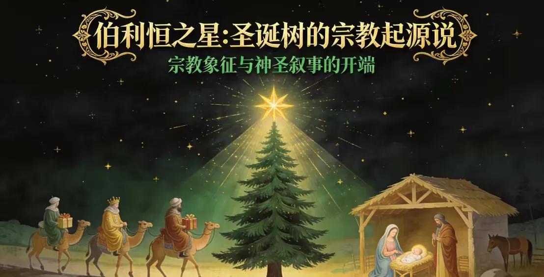伯利恒之星还是路德之手？揭开圣诞树起源的千年迷雾一颗明亮的星星，照耀在德国黑