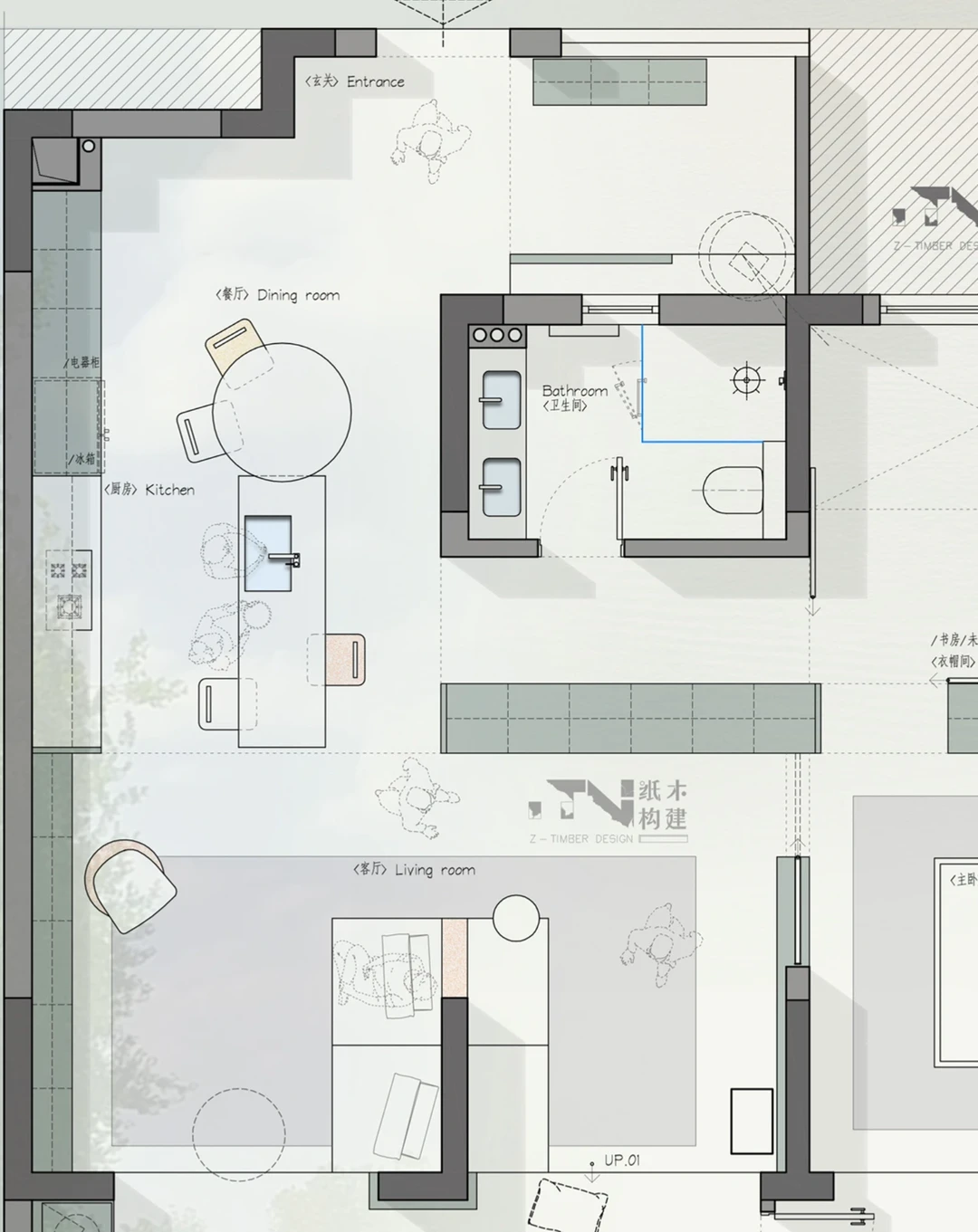 86㎡经典户型改造｜一个人住三居室不过分吧
